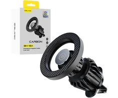 Blavec automobilinis laikiklis BH-16A Carbon magnetinis Magsafe (BH16AC-MAVB) juodos spalvos