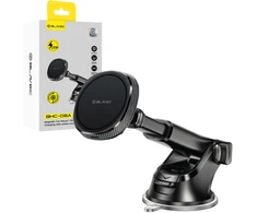 Blavec automobilinis telefono laikiklis BHC-06A 15W magnetinis su belaidžiu įkrovimu ir aktyviu aušinimu BHC06A-MWIB) juodos spalvos