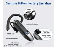 Blavec Bluetooth laisvų rankų įranga Adventure 5 (BHAD5-B) juodos spalvos