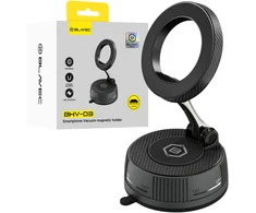 Blavec Car holder BHV-03 magnetic vacuum with gel to windshield / dashboard (BHV03-PMB) juodos spalvos