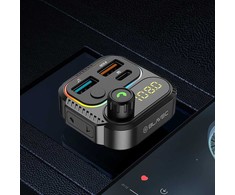 Blavec FM moduliatorius Flash TR-01 MP3, Bluetooth - 2xUSB + Type C - PD 36W QC3.0 18W (TFMFTR01-B) juodos spalvos