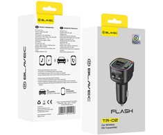 Blavec FM moduliatorius Flash TR-02 MP3, Bluetooth - USB + Type C - PD 30W (TFMFTR02-B) juodos spalvos