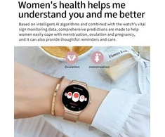 Blavec išmanusis laikrodis M01 Vesta HD AMOLED (SWM01-RG) rose auksinis