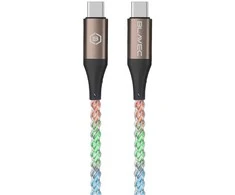 Blavec Kabelis Neon – TYP C į Typ C – PD 60W 3A 1 m. (CNE-CC3L1) su RGB