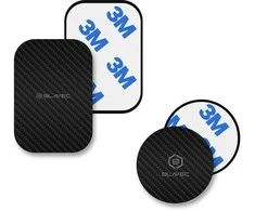 Blavec magnetinio laikiklio plokštelė BM-01 rinkinys 2 vnt apvali (40mm) stačiakampė (40x58mm) carbon