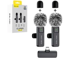 Blavec Mikrofonas belaidis mikrofonas x 2 MK-01 ClipGo Typ C (LMMK01-B) juodos spalvos