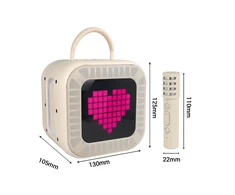 Blavec nešiojama kolonėlė Bluetooth WS-09 Karaoke Fun – 10W su 2 mikrofonais (WS09-2MBE) gelsvos spalvos