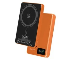 Blavec Power Bank 10000mAh BJ-03 Slim 13,5mm – Type C – 22,5W magnetic Magsafe 3 in 1 (PBBJ03-MC10O) oranžinės spalvos aluminum