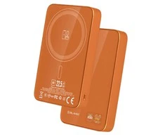 Blavec Power Bank 10000mAh BJ-04 Slim 13,5mm – Type C – 22,5W magnetic Magsafe 3 in 1 (PBBJ04-MC10O) oranžinės spalvos glass
