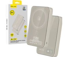 Blavec Power Bank 10000mAh BJ-04 Slim 13,5mm – Type C – 22,5W magnetic Magsafe 3 in 1 (PBBJ04-MC10GD) aukso spalvos