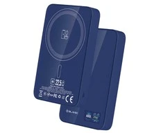 Blavec Power Bank 10000mAh BJ-04 Slim 13,5mm – Type C – 22,5W magnetic Magsafe 3 in 1 (PBBJ04-MC10N) mėlynos spalvos glass