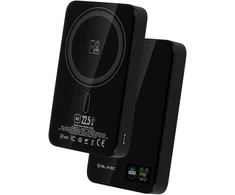 Blavec Power Bank 10000mAh BJ-04 Slim 13,5mm – Type C – 22,5W magnetic Magsafe 3 in 1 (PBBJ04-MC10B) juodos spalvos