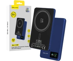 Blavec Power Bank 5000mAh BJ-03 Ultra Slim 7,8mm – Type C – 22,5W magnetic Magsafe 3 in 1 (PBBJ03-MC5N) navy aluminum