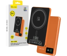 Blavec Power Bank 5000mAh BJ-03 Ultra Slim 7,8mm – Type C – 22,5W magnetic Magsafe 3 in 1 (PBBJ03-MC5O) oranžinis aluminum