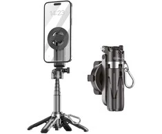 Blavec Selfie Stick Aliuminio Coco Mini P05 Magsafe tripod + distancinis + ištraukimas 0,41 metro (SSCMP05-MTRHB041) juodos spalvos