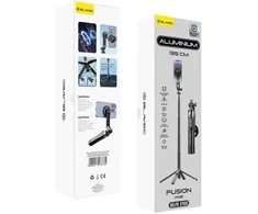Blavec Selfie Stick Aliuminio Fusion P-06 Magsafe tripod + remote control + holder 1,34 metres (SSFP06-MTRHB134) juodos spalvos