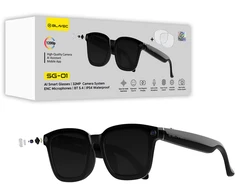 Blavec Smartglasses SG-01 HD camera, AI, Wi-Fi (SG01-B) juodos spalvos