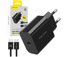 Blavec Wall charger BC-14 GaN4 – Type C – PD QC 30W 3A with Type C to Type C cable (TCBC14G4-CB303A+CC) juodas