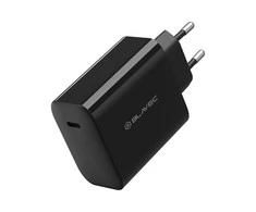 „Blavec“ sieninis įkroviklis BC-8 GaN4 – C tipo – PD QC 65W 3A su C tipo į C tipo laidu (TCBC8G4-CB653A+CC) juodos spalvos