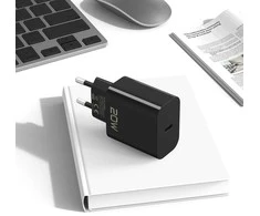 Blavec Wall charger BC-9 – Type C – PD 20W 3A with Type C to Type C cable (TCBC9-CB203A+CC) juodos spalvos