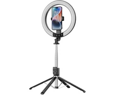 Blavec Selfie Ring lamp Aura LED Ring P-55 25cm tripod + remote control + 2,3 metres (RLP55-TRB23) juodos spalvos