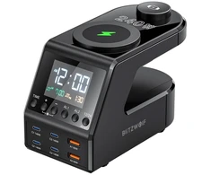Blitzwolf BW-FW10 žadintuvas su įkrovikliu 2xUSB-A, 4xUSB-C, 240W