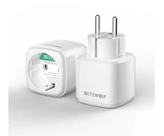 BlitzWolf BW-SHP15 ZigBee 16A kištukas su elektros sąnaudų matavimu TUYA