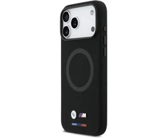 BMW M Silicon Logo MagSafe dėklas iPhone 17 Pro Max juodos spalvos
