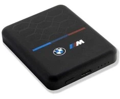 BMW Powerbank indukcinis BMPBMS3K22PGVK 5W 3000mAh + kabelis juodos spalvos M Collection MagSafe