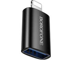 Borofone Adapteris BV26 – USB to Lightning – juodos spalvos
