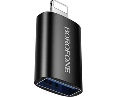 Borofone Adapteris BV26 – USB to Lightning – juodos spalvos