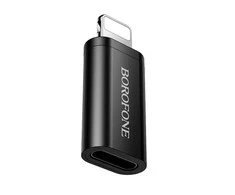 Borofone Adapteris BV26A – Type C to Lightning – juodos spalvos