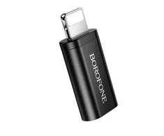Borofone Adapteris BV26A – Type C to Lightning – juodos spalvos