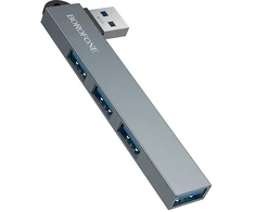 Borofone Adapteris HUB FH1 4 in 1 – USB to 3xUSB 2.0 + USB 3.0 – pillows spalvos