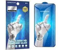 Borofone Apsauginis stiklas BF6 Diamond Armor Full Screen HD skirtas Apple iPhone 14/13/13 Pro – 10 vnt