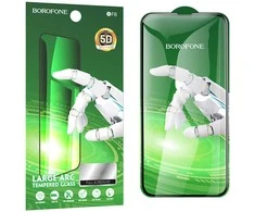 Borofone Apsauginis stiklas BF8 Diamond Armor Full Screen 5D Large Arc skirtas Apple iPhone 15/16 – 10 vnt