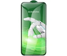 Borofone Apsauginis stiklas BF8 Diamond Armor Full Screen 5D Large Arc skirtas Apple iPhone 15/16 – 10 vnt