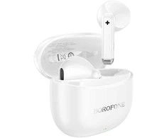 Oem Borofone ausinės Bluetooth TWS BW88 Deep Rhyme baltos spalvos