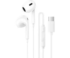 Oem Borofone ausinės BM100 Max Fuente su mikrofonu Typ C (DAC) baltos spalvos