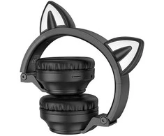 Oem Borofone Ausinės BO18 Cat Ear bluetooth juodos spalvos