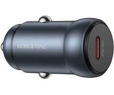 „Borofone“ automobilinis įkroviklis BZ32 Fresh – C tipo – PD 30W pilkas