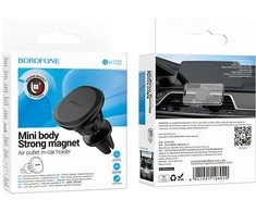 Borofone automobilinis laikiklis BH102 Cloud magnetinis to air vent juodos spalvos