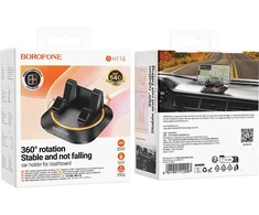 Borofone automobilinis laikiklis BH116 Vicktory skirtas deski juodos spalvos