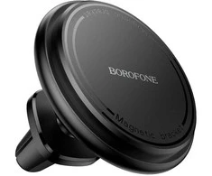 Borofone Car holder BH135 Parker magnetic to air vent juodos spalvos