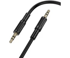 Borofone Cable AUX BL25 Nice – jack 3,5mm to jack 3,5mm – 1 metre juodos spalvos