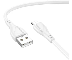 Borofone Cable BX121 Energy – USB to Micro USB – 2,4A 1 metre baltas