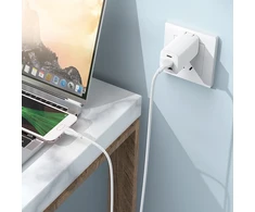 Borofone Cable BX121 Energy – USB to Micro USB – 2,4A 1 metre baltas
