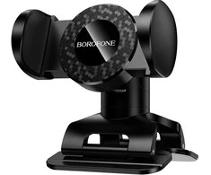 Borofone Car holder BH142 Support stick-on base juodas