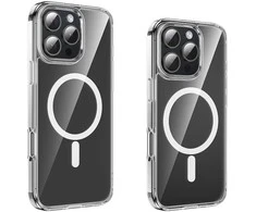 Borofone dėklas BI5 Ice Shield Magnetic Apple iPhone 16 Pro Max skaidrus