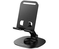 Borofone telefono laikiklis – stovas BH138 Fit juodos spalvos